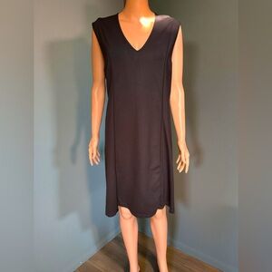 Tart Black V-Neck Plus Size Stretch Dress